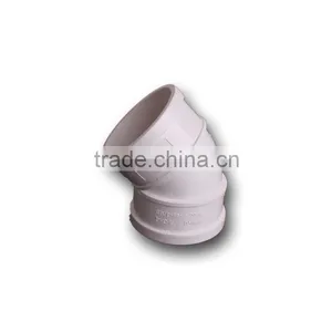 High Quality PVC Plasitic Pipe Fittings 45 Degree Elbow thumbnail-3