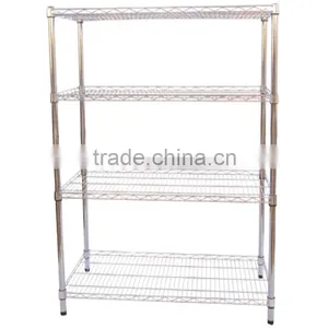Chrome or Stainless Steel Storage Wire Mesh Shelving thumbnail-1