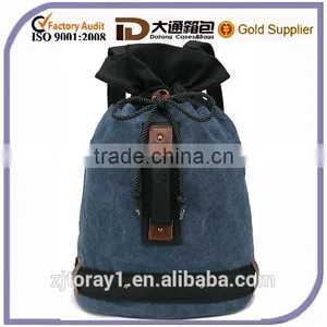 Blue Canvas Cheap Designer Backpack Bag for Teenager School Backpack thumbnail-1