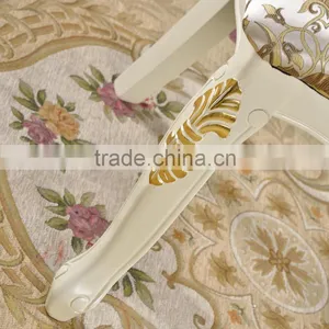 Hotel General Use Gold Gilt Armless Chair Solid Rubber Wood Gold Leaf Chair thumbnail-5