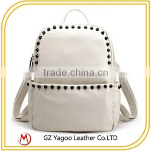 Cool Leisure School Backpack Rivet Backpack Bag thumbnail-4
