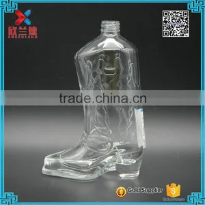 180ml Speical Design Glass High Heels Bottle/Unique Fancy Wine Bottle thumbnail-1