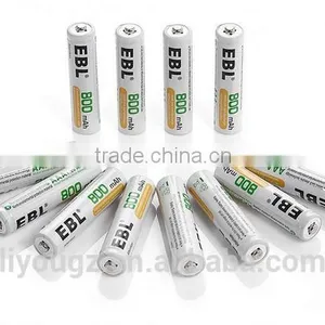 Wholesale EBL 4 Pack 1500 Cycle 800mAh AAA Ni-MH Rechargeable Batteries AAA thumbnail-1