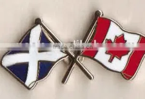 OEM Logo Promotional Fashionable Custom Flag Metal Name Epoxy Pin Badge / Button Badge Holder thumbnail-3