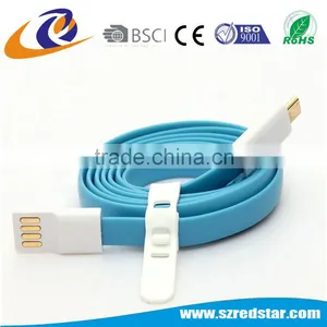 Diversiform Color Univesal Flat 1M Micro Magnetic Cable USB Charging Sync Cable thumbnail-2