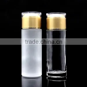Custom Made Transparent 80ml Acrylic Cosmetic Glass Bottle With Screw Cap thumbnail-2