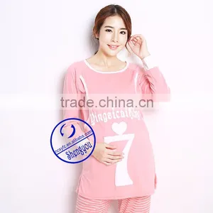 Custom Made 100% Pima Cotton High Quality Maternity Nursing Wears thumbnail-4