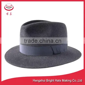 High Quality Wool Felt Fedora Hat thumbnail-1