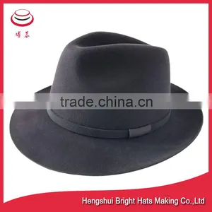High Quality Wool Felt Fedora Hat thumbnail-3