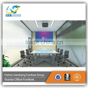 Office Meeting Room Furniture Modern Square Shape Conferece Table GMT004 thumbnail-3