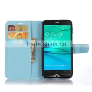 Wholesale Popular Flip Magnetic Wallet Leather Case With Card Slots For Zenfone Go ZB551KL thumbnail-1