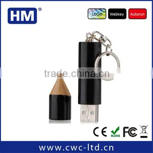 Shenzhen Factory Custom Design Wholesale High Speed Pencil Wooden Usb Pen Drive thumbnail-1