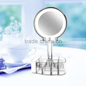 Makeup Mirror With LED Organizer Case Vanity Mirror Powerme Mirror thumbnail-1