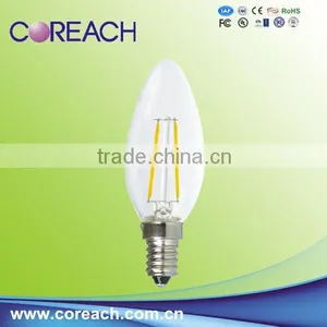 2W Glass Housing Filament Light E14 Candle Light thumbnail-1