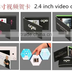 High-end Custom 2.4 "/2.8"/3.5"/5"/7"/10.1"video Card Digital Video Laptop Invitation E-card Gift CARDS thumbnail-1