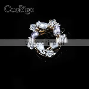 Fashion Jewelry Charming Lily Flower MC STONE Brooches Pin Women Gift Corsage Dresses Hijab Scarf Apparel Promotion Accessories thumbnail-3