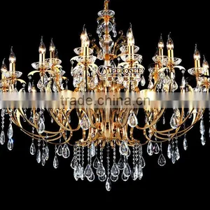 2013 Hot Design Elegant Crystal Chandelier Pendant Light MD66109 L16+8 thumbnail-1