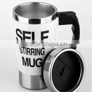 2015 Hot Sale Self Stirring Coffee Mugs, Self Stirring Cup, Stainless Steel Self Stirring Mug Quality Choice thumbnail-1