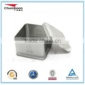 House Shape Square Tea Tin Can / Matt Varnish Gift Tin Box / Factory OEM Metal Box thumbnail-1