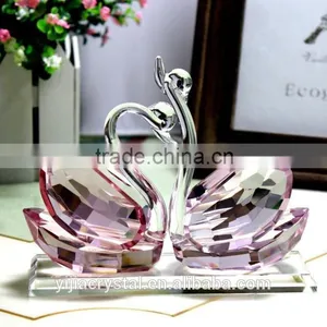 2015 New Design Mix Colors Best Seller Factory Directly Sale Crystal Couple Swan for Wedding Gift thumbnail-4