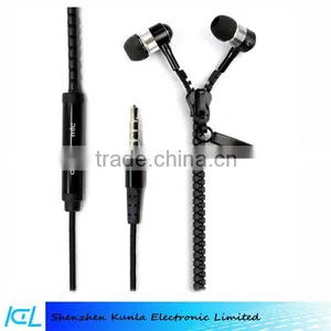 2015 Wholesale Zipper Earphone, Headset, Headphone for IOS&Android Smartphone, MP3 Player and PSP Gamer thumbnail-3