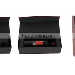 Custom Printed Paper Wine Box With Ribbon thumbnail-4