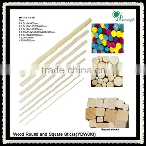 Wholesale Birch Wood Round and Square Sticks for Kids DIY Craft Project thumbnail-2