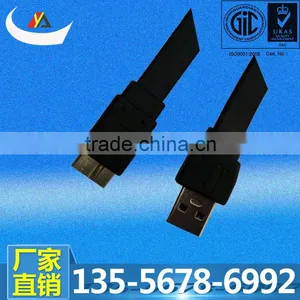 Professional Manufacturer of Usb 3.0 Male to Micro Usb 3.0 Male Charging Flat Cable thumbnail-1