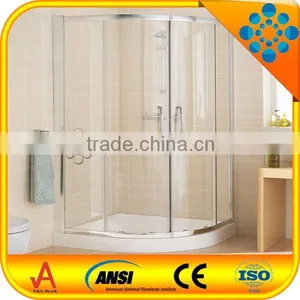 Tempered Glass Cheap Shower Enclosure/sliding Door and ABS or Acrylic Tray Shower Cabin thumbnail-3