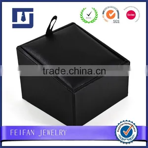 New Product Wholesale Customized Leather Cufflinks Box, Jewelry Box thumbnail-1