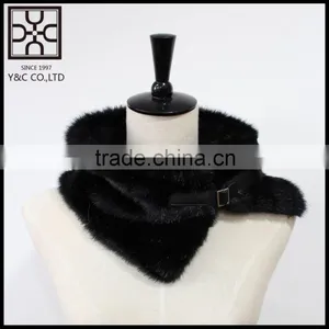 Own Design Fake Fur Scarf With Button thumbnail-3