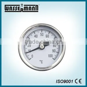 Stainless Steel Differential Bourdon Tube Temperature Gauge thumbnail-4