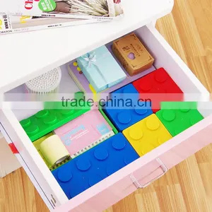 Multi-function Novelty Design Building Blocks Toy Storage Box Plastic thumbnail-3