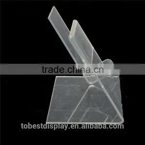 2pcs Clear Acrylic Cell Phone Smartphone Display, Price Menu Holder Show Stand thumbnail-2