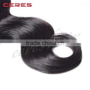 Human Hair Weave Lace Closure Peruvian Silk Body Wave Closure Middle Part Closure thumbnail-6