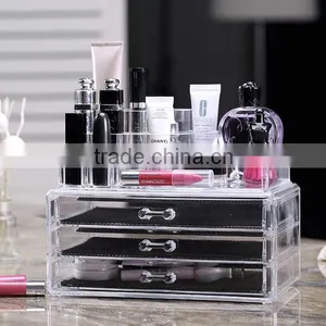 Acrylic Jewelry & Cosmetic Storage Display Organizer Crystal Makeup Cabinet thumbnail-3