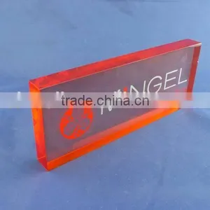 Custom Colored Acrylic Block With Logo thumbnail-1