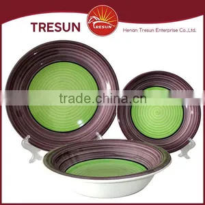 Round Shape 18pcs Handpainted Ceramic Dinnerware/stoneware Dinnerset Tableware Made in China thumbnail-5
