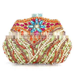 Top One OEM Design Envelope Clutch Bag for Party Women's Clutch Purse Crystal Evening Clutch Bag thumbnail-1