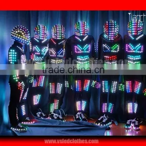 TC-067 Hip Hop Dance Apparel, LED Rope Light-up Costume, LED Tron Costume thumbnail-2