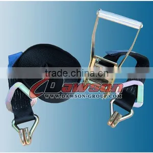 5000kg x 7.5m BLACK Ratchet Strap EN12195-2 TUV GS Standard thumbnail-1