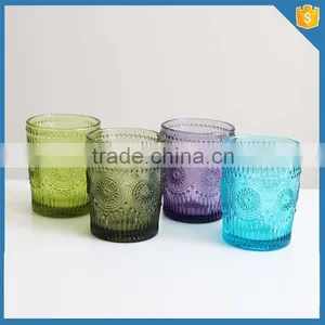 Factory Super Low Price Coloured Drinking Glass Cup for Water/wine/ice Cream/yogurt thumbnail-1