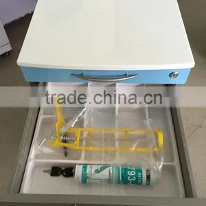 Dental Trolley, Stainless Steel Mobile Cabinet With ABS Trays thumbnail-2