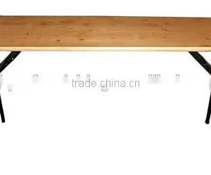 Rectangle Wooden Banquet Folding Table Wholesale thumbnail-3