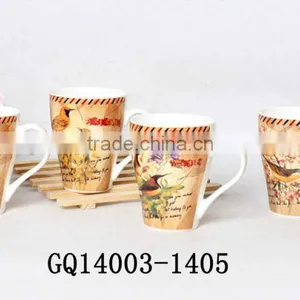 Liling 11oz Standard Size New Bone China Cups With Decals and Cheap Sale thumbnail-3