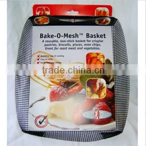 PTFE Non-stick Oven Mesh Cooking Basket ; 13.5" * 15" *1 " ; Great for Cooking Sandwiches, Appetizers, Pizzas, Etc thumbnail-3