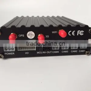 4 Channels SD Card Mobile DVR / Car DVR (GPS+3G+WiFi) Mobile Digital Video Recorder thumbnail-2