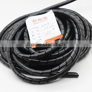 2016 Black Diameter 6mm 33Ft.(10M) Spiral Cable Wire Wrap Tube PC Manage Cord thumbnail-2