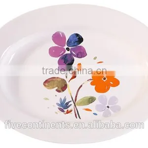 Italy Romantic Ceramic Oval Big Plate thumbnail-1