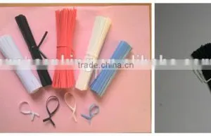 Plastic Coated Red Twist Ties With Iron Core thumbnail-1